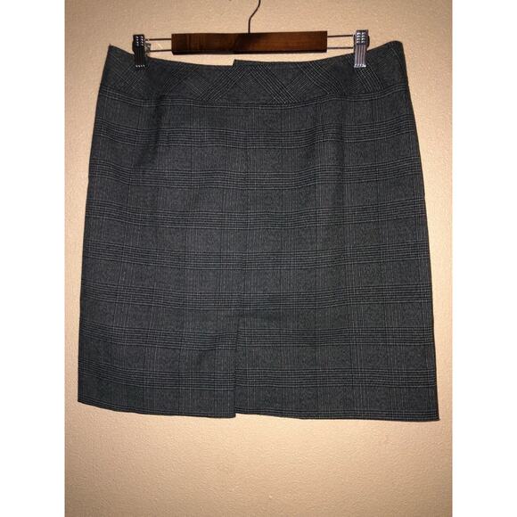 Eddie Bauer Preppy Academia Gray & Black Plaid Skirt 10 - Picture 5 of 10